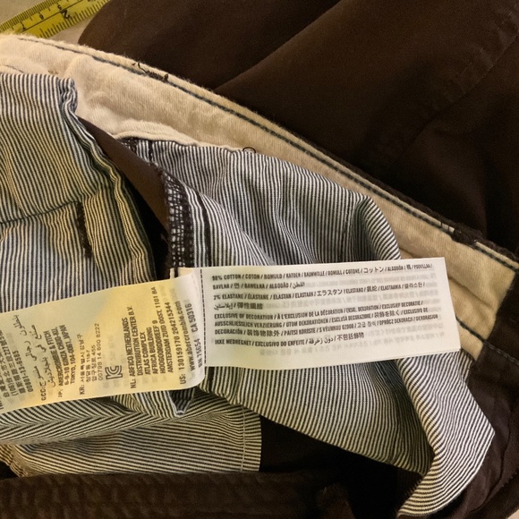 Abercrombie & Fitch super slim 31x32 burgundy pants - Picture 2 of 8